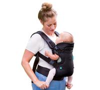 Infantino Flip Advanced 4-in-1 Baby Carrier 1 Count (Pack of 1), Black Denim
