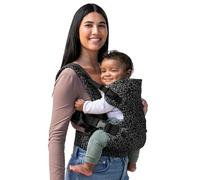 Infantino Flip Advanced 4-in-1 Carrier - Ergonomic, Convertible, face-in and face-Out Front and Back Carry for Newborns and Older Babies 8-32 lbs, Black & Gray Leopard