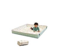 Infantino Foldable Soft Foam Play Mat, Baby Play Mat for Tummy Time & Floor Play, Lightweight, Easy to Store, Wipeable, Rainbows