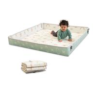 Infantino Foldable Soft Foam Play Mat, Baby Play Mat for Tummy Time & Floor Play, Lightweight, Easy to Store, Wipeable, Rainbows