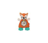 INFANTINO Go Gaga Cuddly Teether Fox for Sensory Exploration; Silicone teether for Teething Relief, Multicoloured
