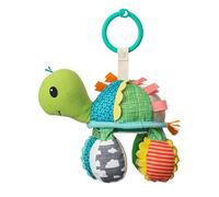 INFANTINO - Go Gaga Turtle Activity Miror - For Tummy Time - Baby Gift - clip on Pram and Pushchair - Newborn Baby - Sensory Toys For Babies - ¨Peek-a-Boo Play - 0 Months +
