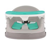 INFANTINO Grow-with-Me 4-in-1 Two-Can-Dine Deluxe Feeding Booster Seat, Space-Saving Design, Infant for 4M+, Toddler 3Y+, Teal, 303100, Grey/Teal