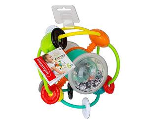 INFANTINO Magic Activity Ball - Easy to Catch & Hold, Colorful Beads. Rattling Rings - Sensory Play, Ages 6 Months +