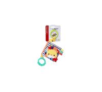 Infantino Multicoloured Fabric Crinkle Book - Scrunching Page Sounds, Round Teether, Squeaker, Animal Themed - Ages 6 Months +