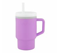 INFANTINO My 1st Tumbler - Adorable Miniature Tumbler with Leak-Resistant Straw and Toddler-Friendly Handle, Encourages Hydration, Easy to Clean, 9 fl. oz, Lilac