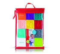 Infantino - Squeeze and Stack Blocks Set - Activity Toy Set - Sensory Toys - 10 Pieces Set - Intriduction to colors, counting, sorting and numbers - Multiple Toys, Colors and Textures - BPA Free - 0m+