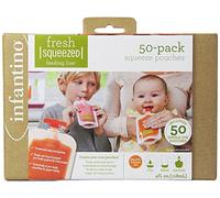 Infantino Squeeze Pouches, 4-Fl Oz, 50 count