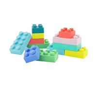Infantino Super Soft Building Blocks, Easy-to-Hold for Babies & Toddlers, BPA-Free, Multi-Colored, 12-Piece Set
