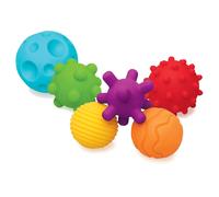 INFANTINO Textured Multi Ball Set, Sensory Toys, Soft Tactile Balls for Motor