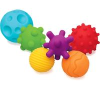 INFANTINO Textured Multi Ball Set, Sensory Toys, Soft Tactile Balls for Motor S