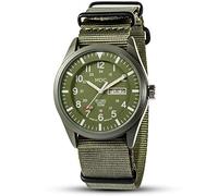 Infantry MDC Mens Military Field Watch, 12/24H, Olive Green NATO Strap