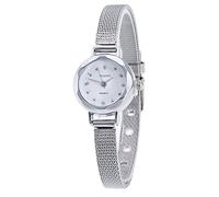 Infantry Watch Watch Ladies Mesh Women Stainless Wrist Women's Watch Nylon Watch Straps (Silver, One Size)