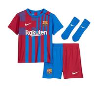 Infants Home Kit Blue Toddlers Barcelona 2021-2022 T-Shirt Shorts Socks Set