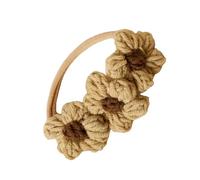Infants Soft Knitted Headband Headwear With Elegant Flower Decoration For 100 Day Photoshoots And Parties Daily Wear