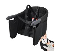 infantt Table Chair - Feeding Seat Adjustable Harness, Fold-Up Highchair | Space-Efficient Booster Chair for Kitchen, Travel-Friendly Baby Meal Seat, Easy Attach Clamp, Soft Padded Support,