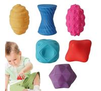 Infantt Tactile Sphere Kit - 6-Piece Soft Vinyl Collection, Bright Pattern Shapes, Gentle Grip Builders, Interactive Touch Experience, Educational Bundle | Creative Therapyy Style For toddlerr