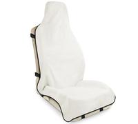 INFANZIA Waterproof Sweat Towel Seat Cover, Premium Car Seat Towel Protector for Trucks SUV Jeep, Universal Non-Slip Bucket Seat Covers for Post Gym Workout, Running, Swimming, Beach (White, 1Pcs)