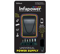 Infapower 1500mA 7-Way Universal Power Supply AC/DC Adapter for Smartphone