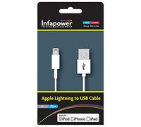 Infapower 1m Apple Lightning to USB 2.0 Cable for iPod/iPhone/iPad - White