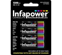 INFAPOWER 4x AA 1300mAh Rechargeable Batteries B003
