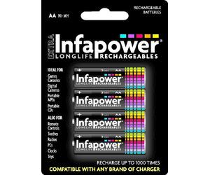 Infapower AA 2500mAh with 4 Rechargeable Batteries