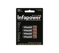 INFAPOWER AAA 550mAh Ni-MH Rechargeable Batteries 4-Pack (B009) - High Capacity, Reusable Power for Cameras, Toys & More - Up to 1,000 recharges