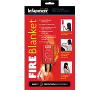 Infapower INFA-X012 1m Wall Mountable Glass Fibre Fire Blanket with 10-Year Warranty