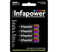 Infapower B002 Rechargeable AAA Ni-MH Batteries 1000mAh