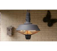 INFARED SUNRED INDUS HANGING 2100 W WATT HALOGEN PATIO HEATER BLACK