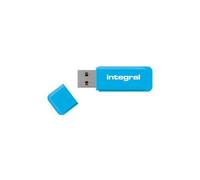 INFD64GBNEONB3.0 Integral USB 3.0 Flash Drive Neon 64Gb Blue