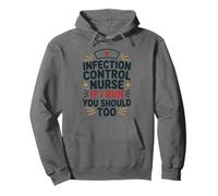 Infection Control Nurse If I Run You Should Too, Nursing Pullover Hoodie