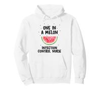 Infection Control Nurse One in a Melon Funny Pullover Hoodie