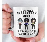 Infectious disease stewardship program ASP - infectious disease gift - put the carbapenem down - antibiotic stewardship - Coffee or Tea Mug (11oz ID Helmet)