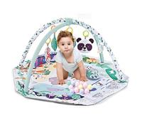 infent Activity Game Mat - Soft Development Pad, Crawling Play surfece with Toys, Engaging Visual Perception and Motor Skills | Babe Play Mat for Cognitive Physical Hearing Development Learning
