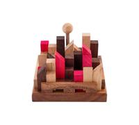 Engelhart - 350140- The Infernal City wooden brain teaser puzzle, difficult level - 11 pieces - 13 combinations - from age 10 - eco-friendly