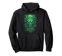 Infernal Dragon Head Fantasy Art Pullover Hoodie
