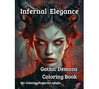 Infernal Elegance: Gothic Demons: A Dark Fantasy Coloring Book for Adults