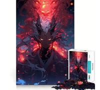 Infernal Oni Awakening Jigsaw Puzzles for Adults 1000 Pieces Brain Skill Accurate Edge Pattern Build Home Decor (38x52cm)