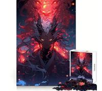 Infernal Oni Awakening Jigsaw Puzzles for Adults 1000 Pieces Brain Skill Accurate Edge Pattern Build Home Decor (38x52cm)