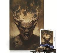 Infernal Rage Incarnate 1000 Piece Jigsaw Puzzles for Adults Jigsaw Unwind Game Perfect Connection Playful Challenge Room Art (38x52cm)