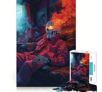 Infernal Repose Jigsaw Puzzles 1000 Pieces for Adults Logic Skill Stress Relief Family Bond (38x26cm)