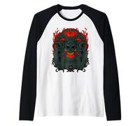 Infernal Skull Demon Raglan Baseball Tee