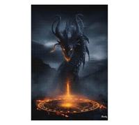 Infernal Wyrm - Summoned Flame of the Abyss Jigsaw Puzzle, 1000 Piece | Image-area sorting - focused tabletop leisure over several sessions.