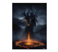 Infernal Wyrm - Summoned Flame of the Abyss Jigsaw Puzzle, 500 Piece | For adults: Puzzle for Adults - clear motif details for easier section planning alone or together.