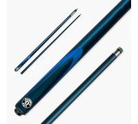 Inferno 2 Piece Fiberglass Snooker & Pool Cue 9.5mm Layered Tip (Neon Blue)