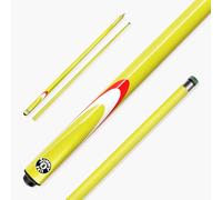 Inferno 2 Piece Fiberglass Snooker & Pool Cue - 9.5mm Layered Tip (Yellow)