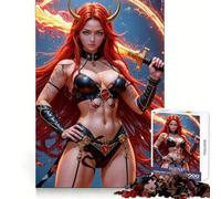 Inferno Battle Beauty 1000 Piece Jigsaw Puzzle for Teenagers Logic Fun High Def Print Home Enjoyable Ideal Decor (50x75cm)