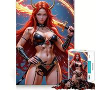 Inferno Battle Beauty 1000 Piece Jigsaw Puzzle for Teenagers Logic Fun High Def Print Home Enjoyable Ideal Decor (50x75cm)