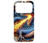 Inferno-Blue Dragon of the Abyss Case for iPhone 17 Pro